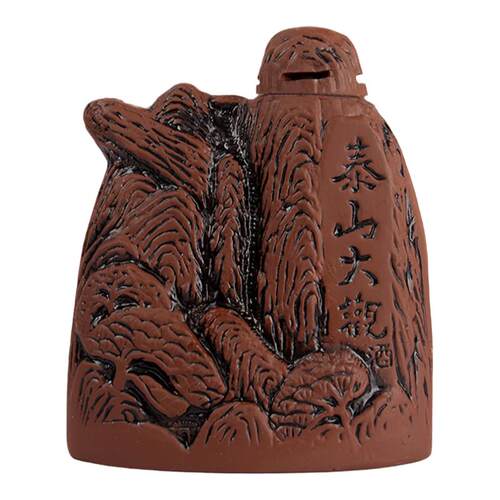 整箱山东白酒泰山大观石头瓶珍藏42度52度浓香型白酒固态纯粮食酒