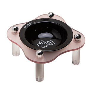 Petdebby黑粉猫碗大口径猫食盆防打翻增高架猫咪喝水吃饭碗狗粮碗