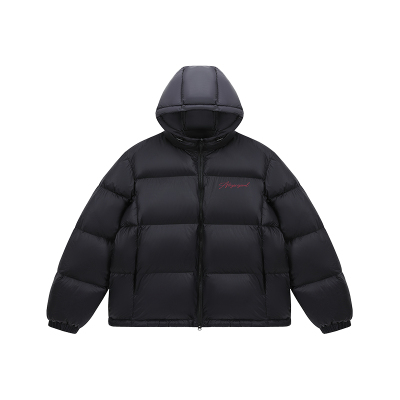 ATRY花体连帽羽绒服90白鸭绒