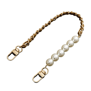 珍珠链条包带DIY手机链龙虾扣穿皮链条手提斜挎珍珠包链五金配件