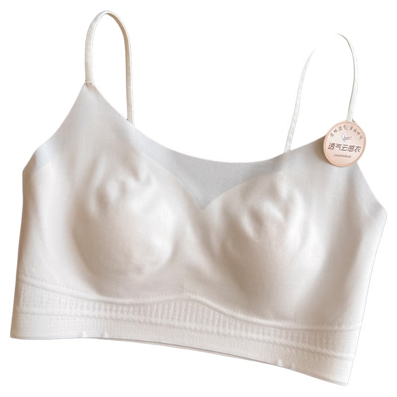 夏季超薄无痕美背抹胸大胸显小防走光收副乳一字领女士内衣