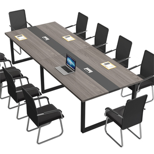 会议桌长桌简约现代会议室接待洽谈长条桌简易工作台办公桌椅组合
