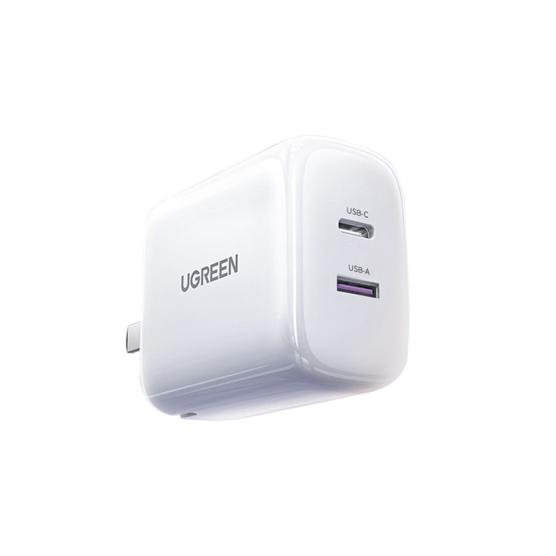 绿联typec双口充电头适用苹果17pro充电器iPhone16Promax手机pd快充45W氮化镓插头usb-c多接口20/30/40W套装