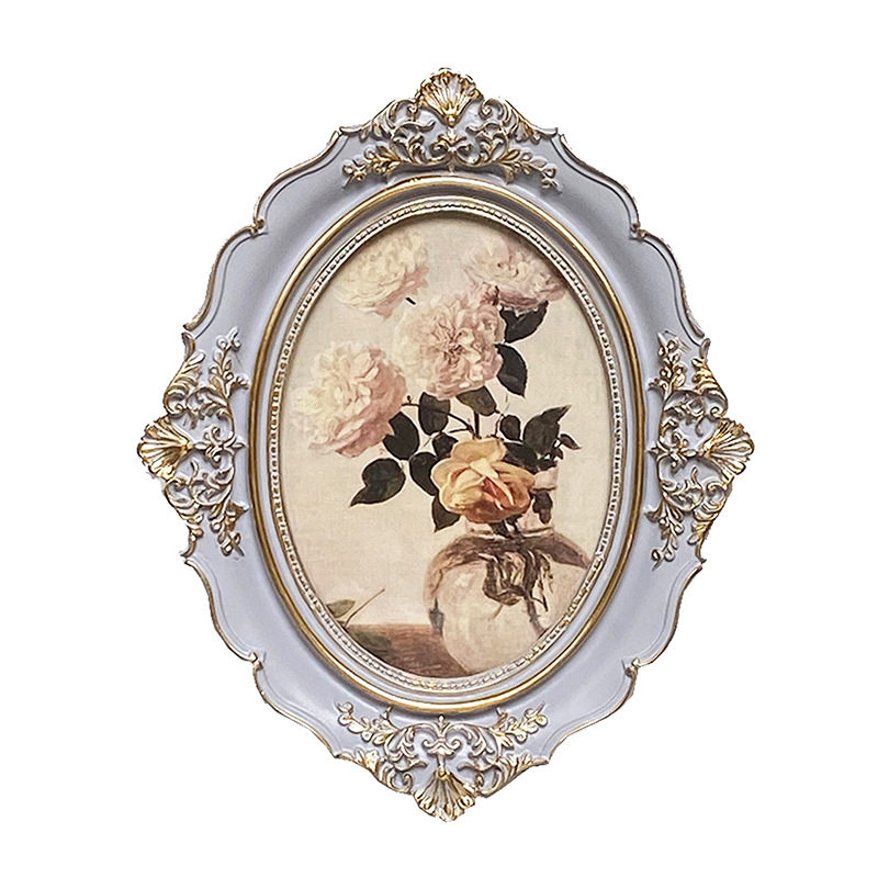 法美欧式复古桌面摆件油画装饰画