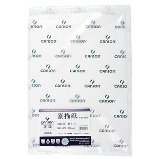 法国康颂学生系列素描纸 水彩纸 水粉散装纸 8K4K 160g 300g卷轴