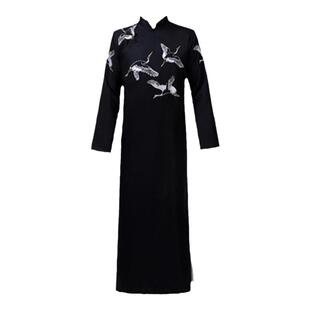 相声服大褂长袍马褂复古民国风学生五四青年装唐装中国风演出服装