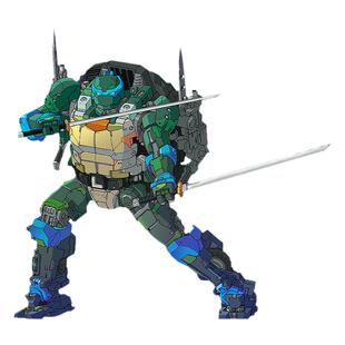 HeatBoys火仔动漫 93021忍者神龟 莱昂纳多 HB0018 合金成品模型