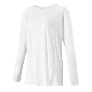 荷动/运动上衣女大码胖mm宽松跑步罩衫长短袖速干T恤瑜伽服秋冬新