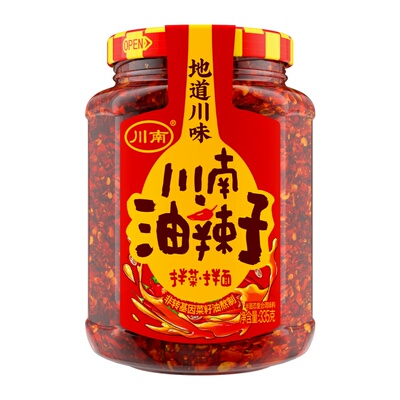 川南油辣子335g下饭酱辣椒酱红油辣椒调料调味料调味品拌菜面香辣