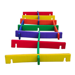 儿童百变跳格框跳格子钻洞穿越游戏道具器材感统训练多种组合