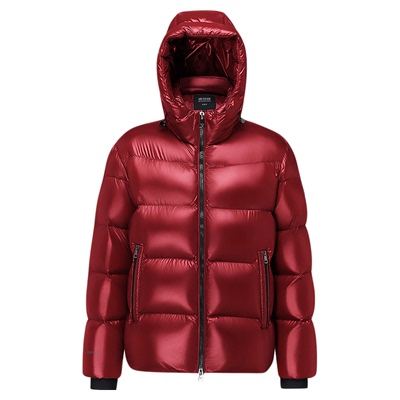 新年红色波司登泡芙90鹅绒服高蓬