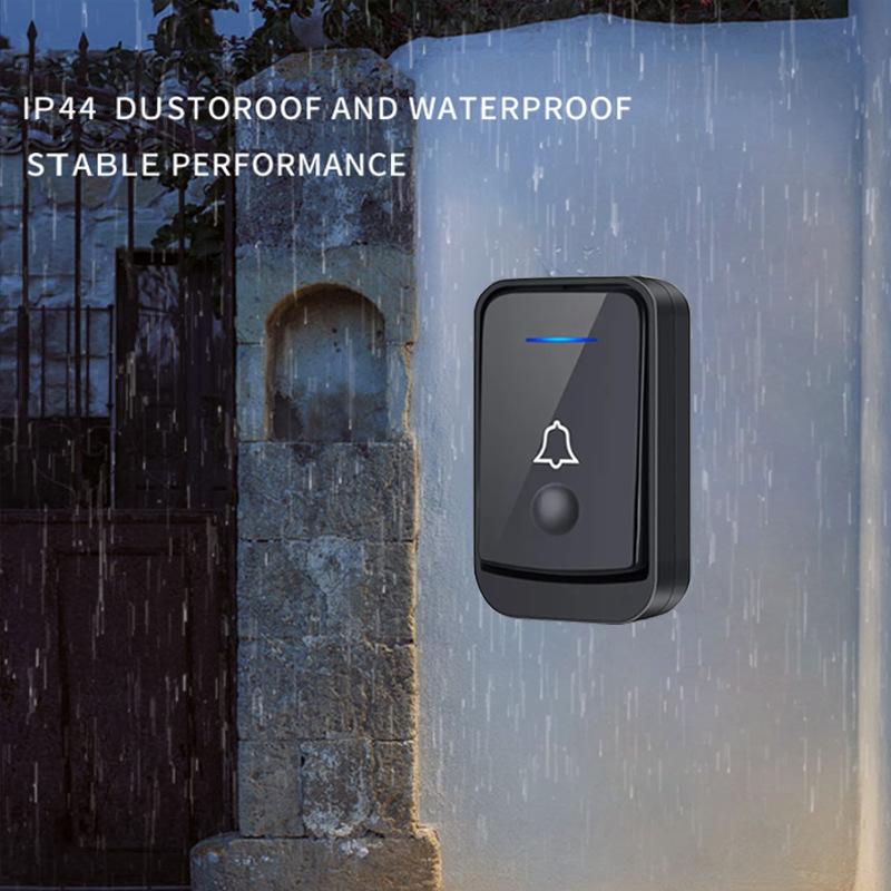 17无线门铃家用免布线智能音量门铃无线DC直流大电池防水叮咚呼叫