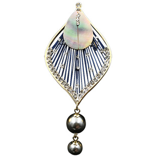 古弦琴设计艺术感胸针女别针胸花衣服配饰竖琴风气质西装领针5580