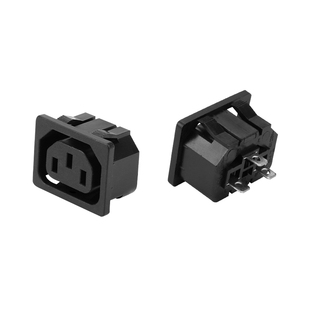 AC电源插座 品字母座充电三孔品字插头插座嵌入式10a/250V 3c认证