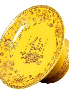 陶瓷供香炉果盘花瓶摆件寺庙家用