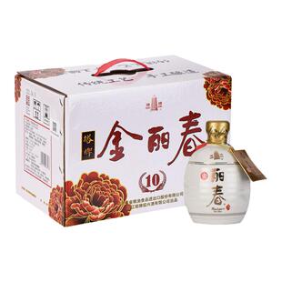 塔牌金丽春十年绍兴黄酒350ml*6瓶装特型半干10年花雕糯米酒整箱
