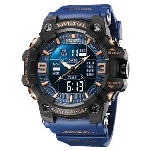 青少年电子手表男款初高中学生防水闹钟运动多功能机械表石英计时