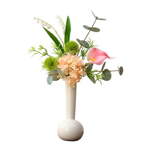 法式复古奶油风花瓶摆件客厅装饰郁金香插花轻奢高级感餐桌布置