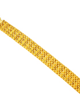 镀黄金色手表手链男款潮流首饰