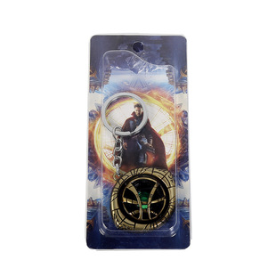 可转动奇异博士阿戈摩托之眼钥匙扣复仇者联盟金属汽车钥匙链挂件