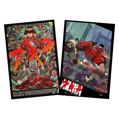 AKIRA阿基拉日本动漫复古印刷版画有框装饰画家用收藏级周边海报
