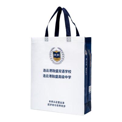 教育培训类无纺布手提袋定制logo