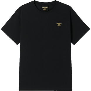 BOYLONDON夏情侣款短袖立体浮雕印花烫钻潮牌圆领T恤N01037