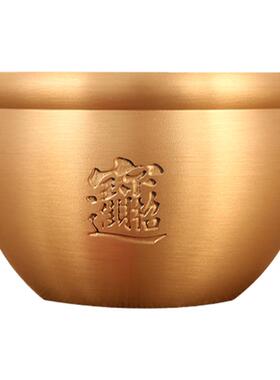 招财进宝黄铜聚财中式客厅铜缸