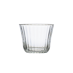 Dirty咖啡杯阔口拉花杯澳白拿铁杯竖纹脏咖玻璃杯ins短笛阿芙佳朵