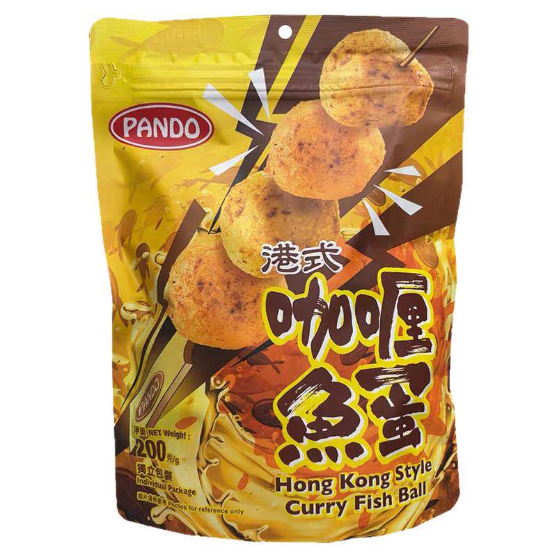 pando鱼蛋丸子咖喱味200g袋装