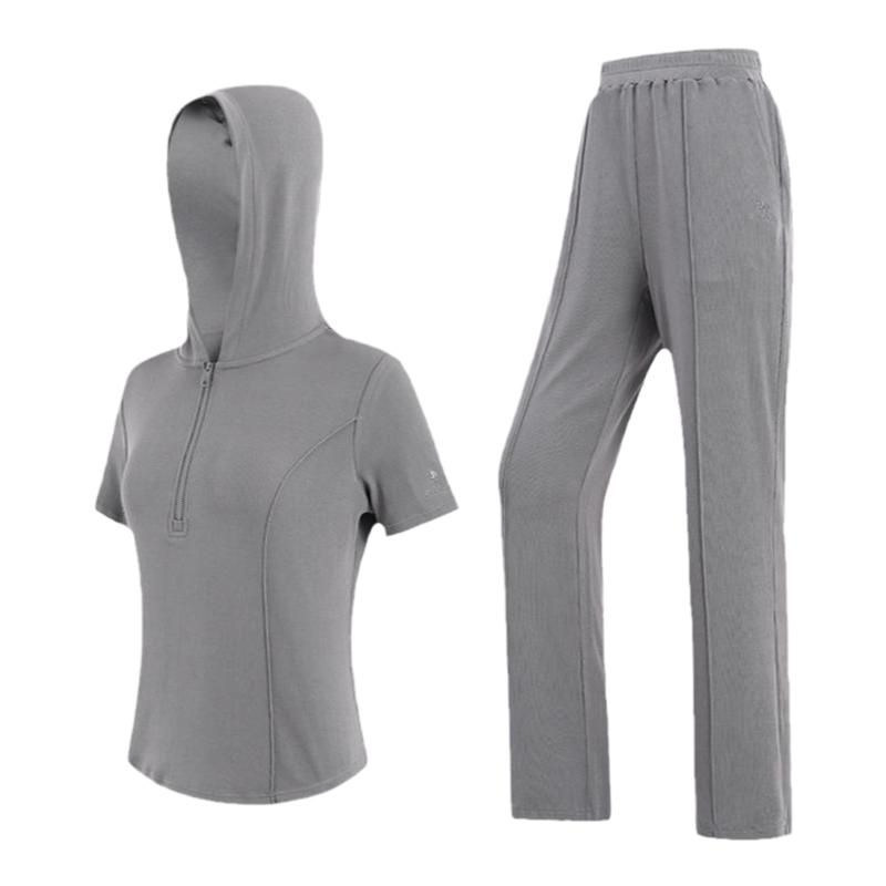 骆驼运动套装透气高弹健身服修身