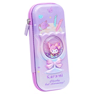 正版授权3D三丽鸥流沙笔盒超火多功能库洛米女孩笔袋女生初中生小学生用大容量3层高颜值ins风铅笔盒文具盒