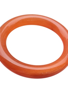 一物一图高品质天然玉石黄龙玉手镯冰种胖圆条镯子飘花玉镯少女