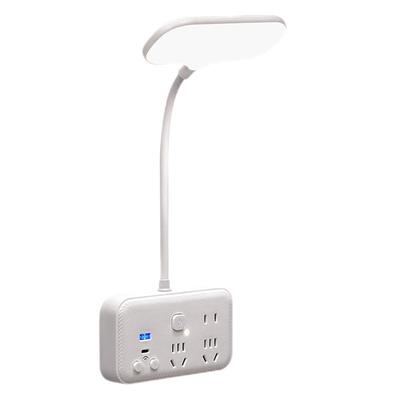 米款LED插电台灯插座一体多功能护眼转换器卧室USB充电床头小夜灯