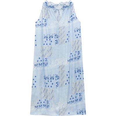 播 bo 商场同款浪漫系带连衣裙女夏季无袖长裙BDR2LD2941