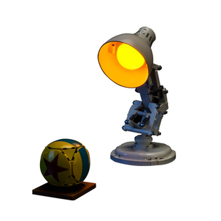 brickbling适用乐高灯饰迪士尼21357皮克斯小台灯改造灯发光配件