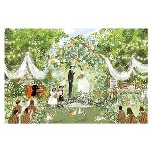 猫的天空之城拼图1000片成人版婚礼进行时朱鼓励朋友结婚新婚礼物