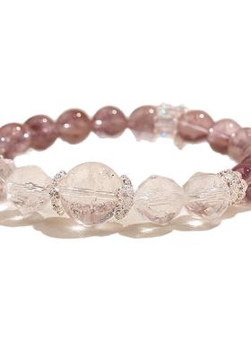 古里雅紫水晶招财转运手链高级感