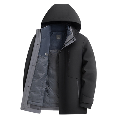 啄木鸟鹅绒羽绒棉服男款冬季外套