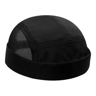 夏季瓜皮帽男薄款日系雅痞地主帽速干网眼透气嘻哈无檐西瓜帽潮牌