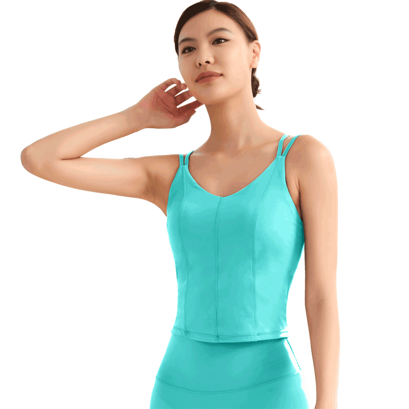 依琦莲双肩带设计瑜伽背心