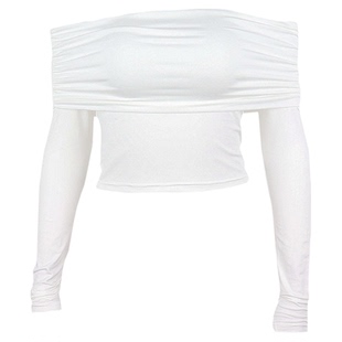 性感辣妹修身T恤上衣   Sexy hot girl slim-fitting T-shirt top