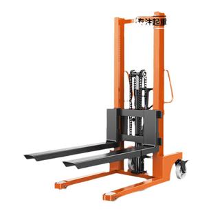 手动液压堆高车升降装卸搬运叉车2吨3吨升高车沪仓库工托盘堆垛车
