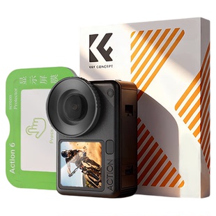 【秒贴神器】卓尔适用大疆Action6/5pro钢化膜Action4运动相机原感保护膜DJI高清AR增透抗反射防爆镜头膜贴纸