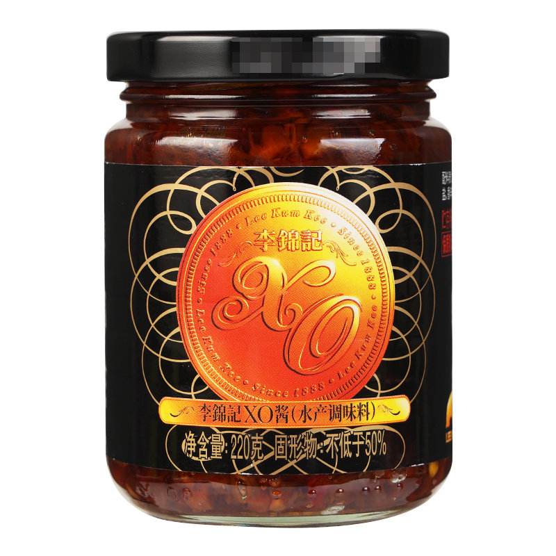 李锦记XO酱220g瓶装干贝虾火腿丝即食瑶柱拌饭拌面炒菜海鲜酱调料