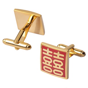 喜字胸针结婚新郎西装衬衫配饰男女士婚礼司仪徽章别针扣新娘勋章