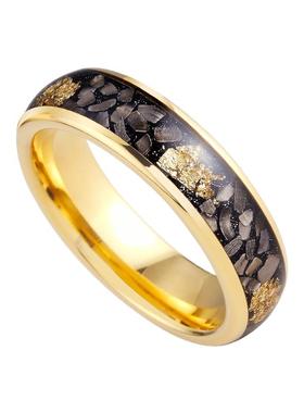 赤月钨金男士轻奢戒指