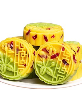 蔓越莓绿豆糕板栗酥饼老式糕点