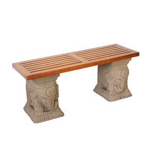 汉韵堂庭院花架阳台顶楼花园布置石墩摆件露台落地花盆实木置物架