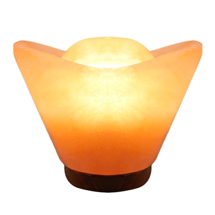 盐灯喜马拉水晶盐灯 大元宝天然玫瑰盐灯 招财风水装饰摆件岩灯